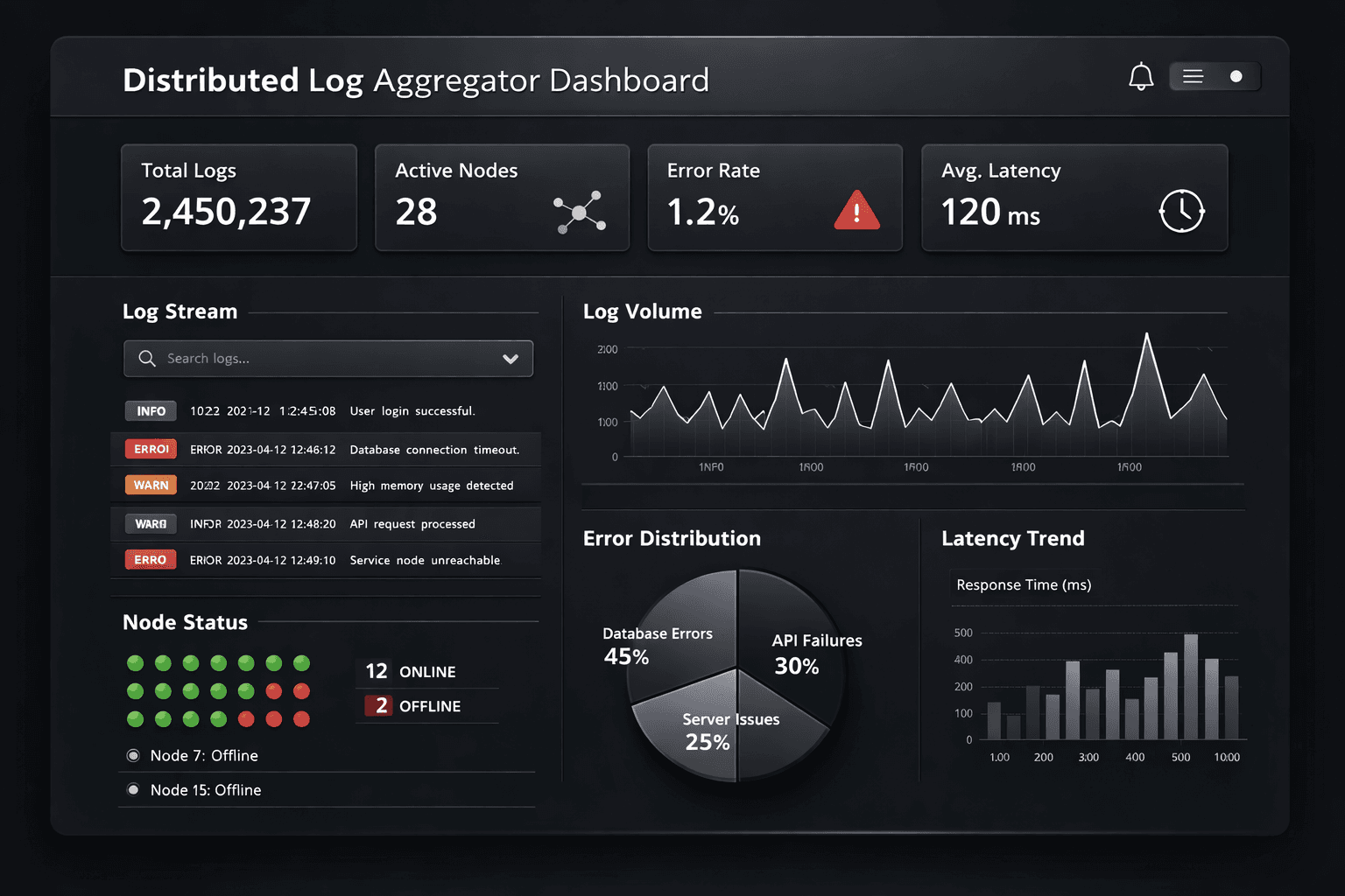Distributed Log Aggregator
