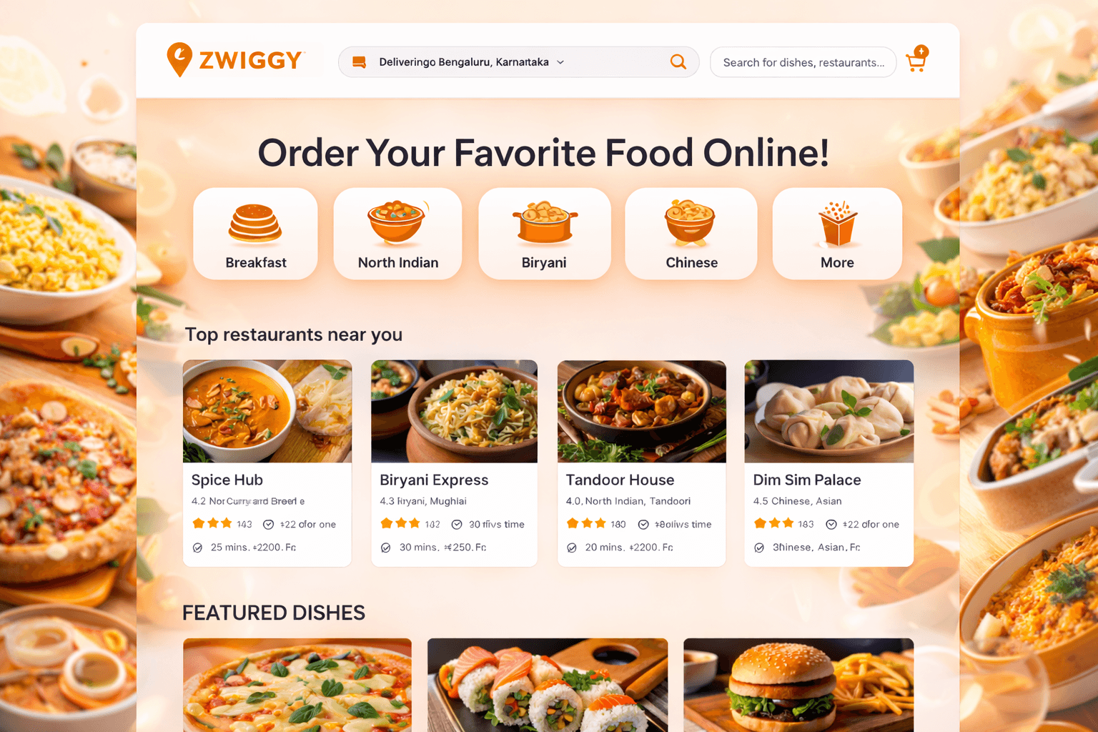 Zwiggy Food Delivery App